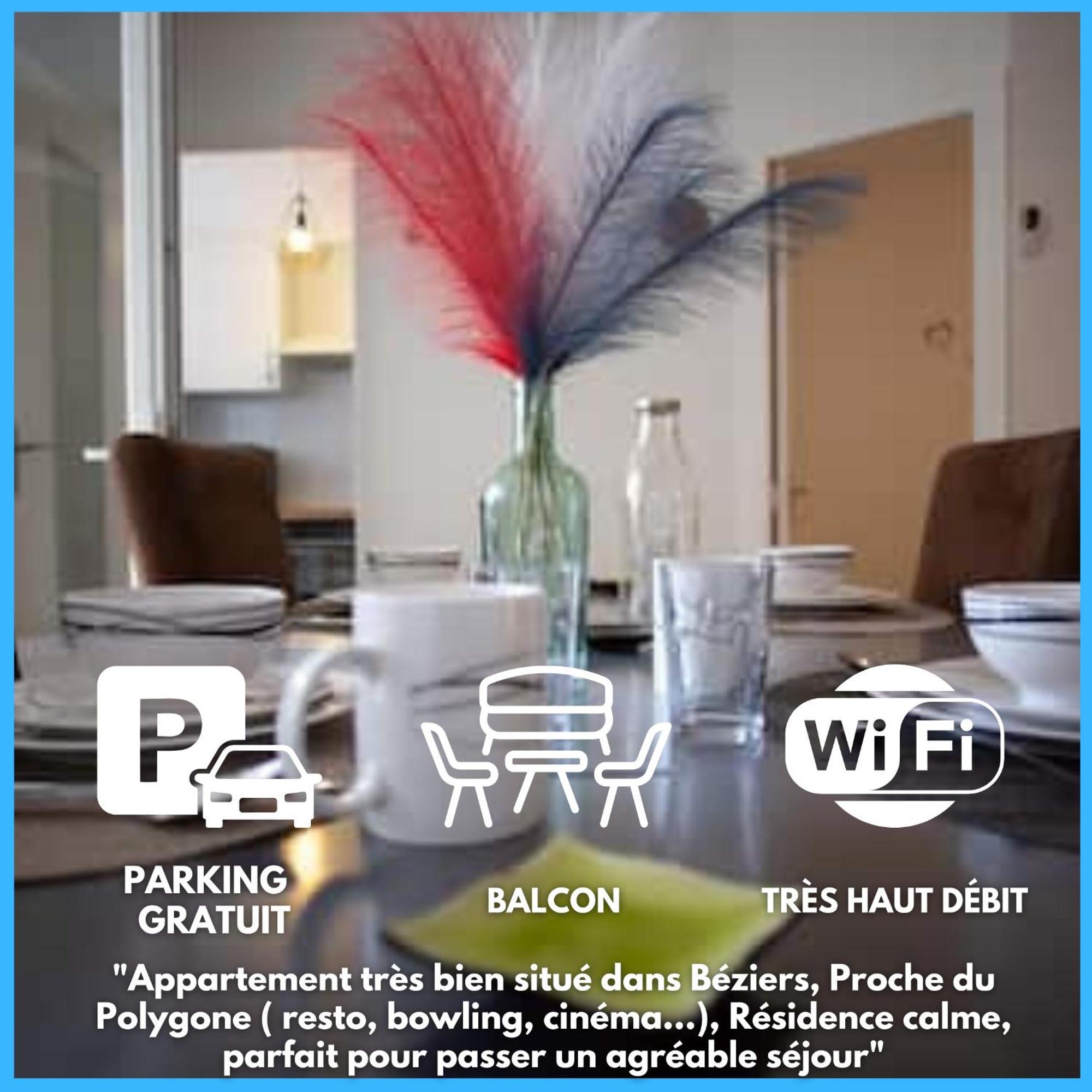 Le Cypres - Appartement Ideal Pour Vos Vacances Ou Vos Deplacements Professionnels A 贝济耶 外观 照片